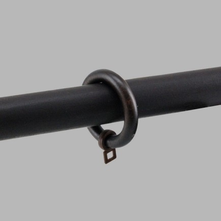 gordijnroede ring van hout Wenge 55 x 40 mm 6 stks