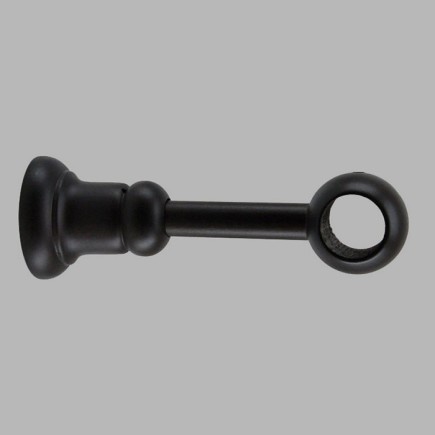 Wall brackets closed Wood Wenge curtain rod 28 mm 1 oiece