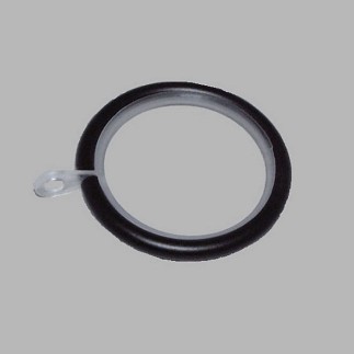 ring curtain rods 28 mm color black metal size 41 x 55 mm 6 pcs