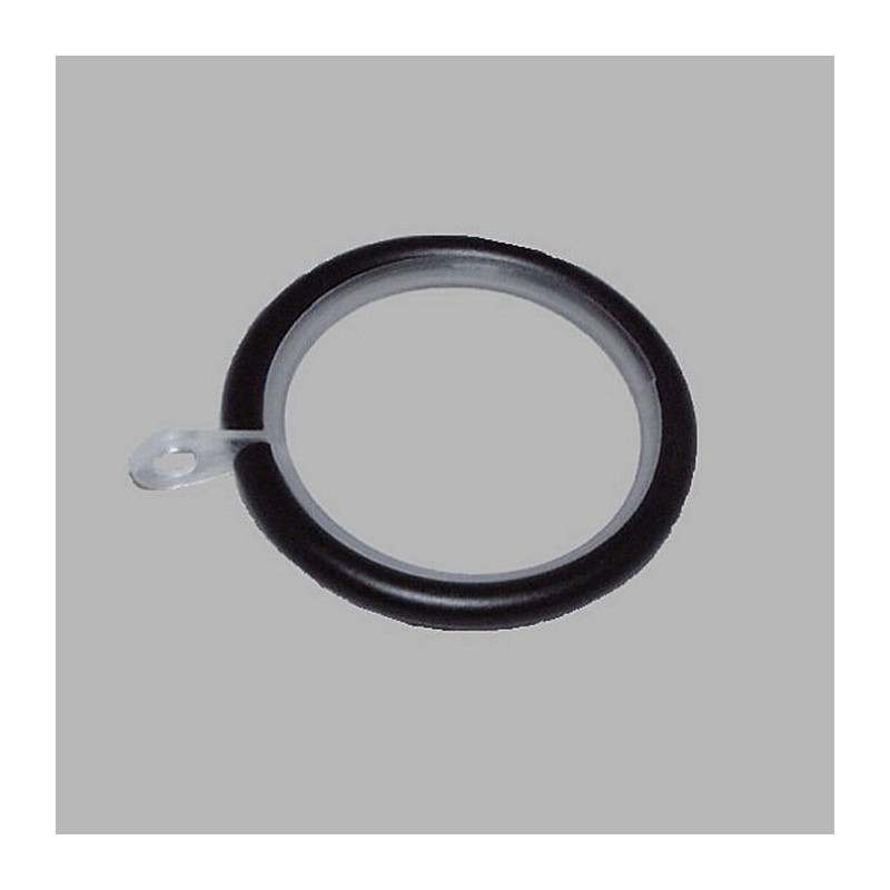 ring gordijnroede 28 mm kleur zwart metaal 41 x 55 mm 6 st