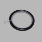 Anneaux tringle à rideau 28 mm couleur noir  metal 41x 55 mm 6 pcs
