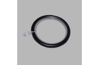 Anneaux tringle à rideau 28 mm couleur noir  metal 41x 55 mm 6 pcs