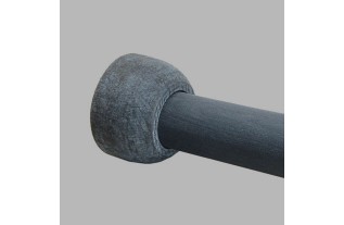 Wall Mount brackets wood limestone grey curtain rod 28 mm 2 pcs