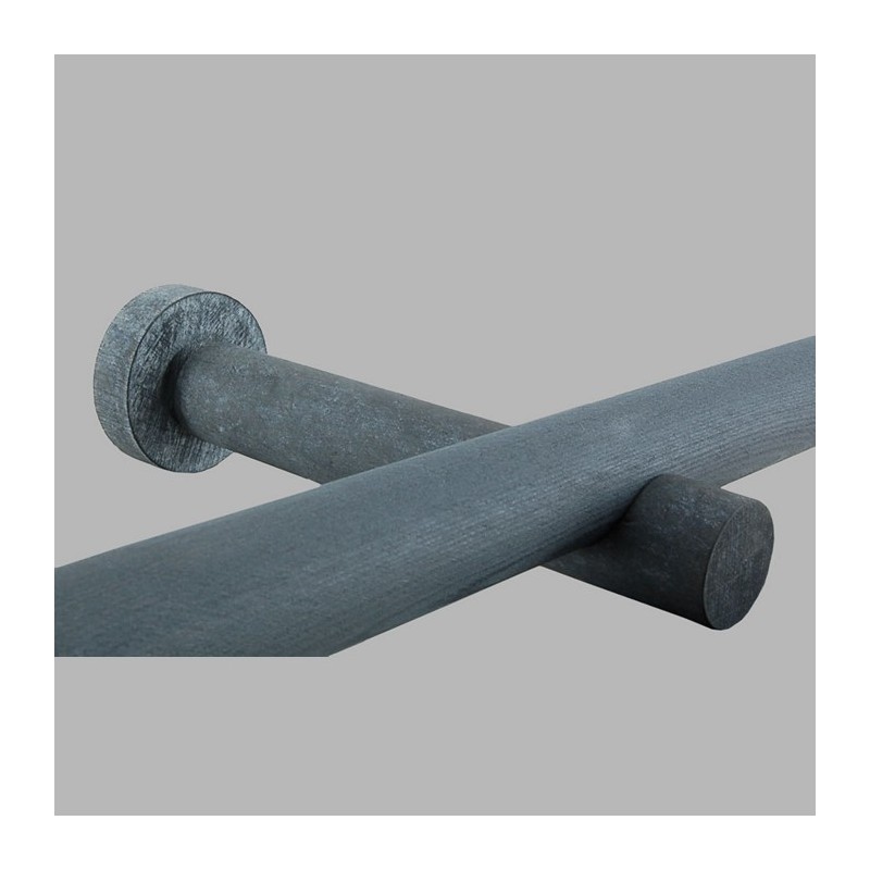 Support bois ouvert gris calcaire tringle à rideaux 28 mm 2 pcs Support bois ouvert gris calcaire tringle à rideaux 28 mm 2 pcs
