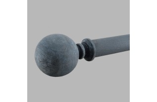 Finial of wood Bell limestone grey curtain rod 28 mm 65 x 60 mm