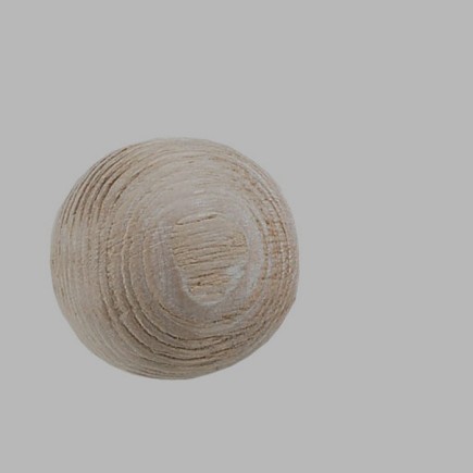 Embout en bois boule Vintage tringle à rideaux 28 mm 2 pcs