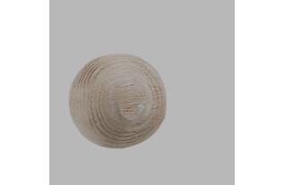 Embout en bois boule Vintage tringle à rideaux 28 mm 2 pcs