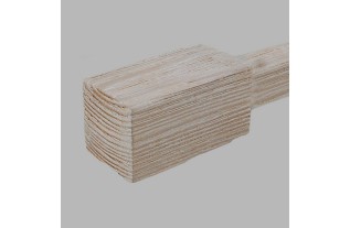 Finial wood Block Vintage curtain rod 28 mm 70 mm 2 pcs