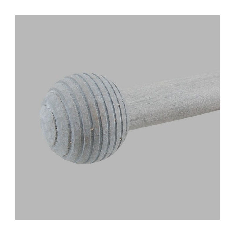 eindknop hout streep bal kleur Klei gordijnroede 28 mm 50 mm