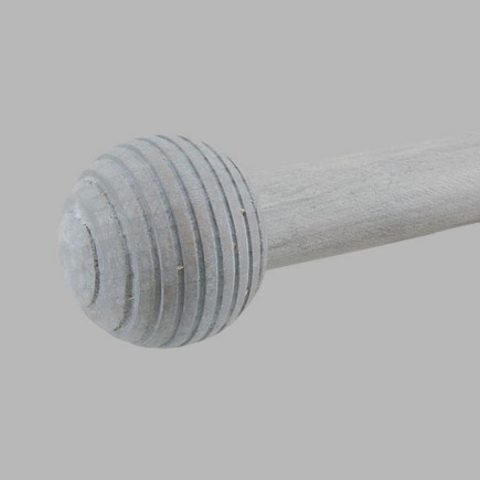 eindknop hout streep bal kleur Klei gordijnroede 28 mm 50 mm