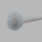 Embout bois boule de rayure couleur Argile tringle à rideau 28mm Embout bois boule de rayure couleur Argile tringle à rideau 28mm