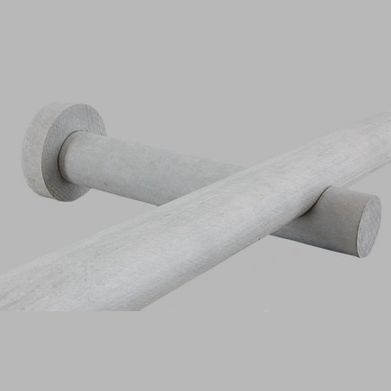 Wall Mount brackets wood color Clay curtain rod 28 mm 2 pcs