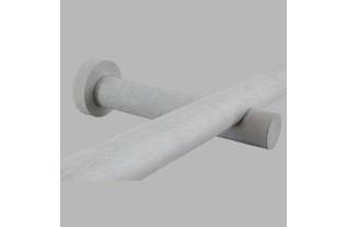 Wall Mount brackets wood color Clay curtain rod 28 mm 2 pcs