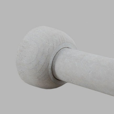 Wall Mount brackets wood color Clay curtain rod 28 mm 2 pcs