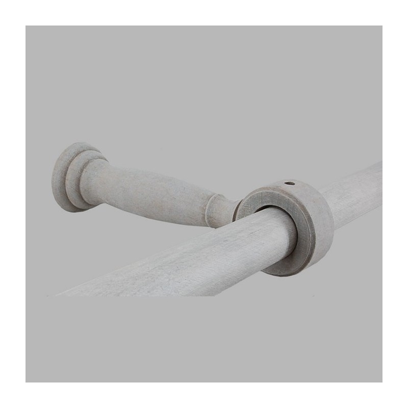 muur/plafond steun gesloten kleur Klei gordijnroede 28 mm 2 stks