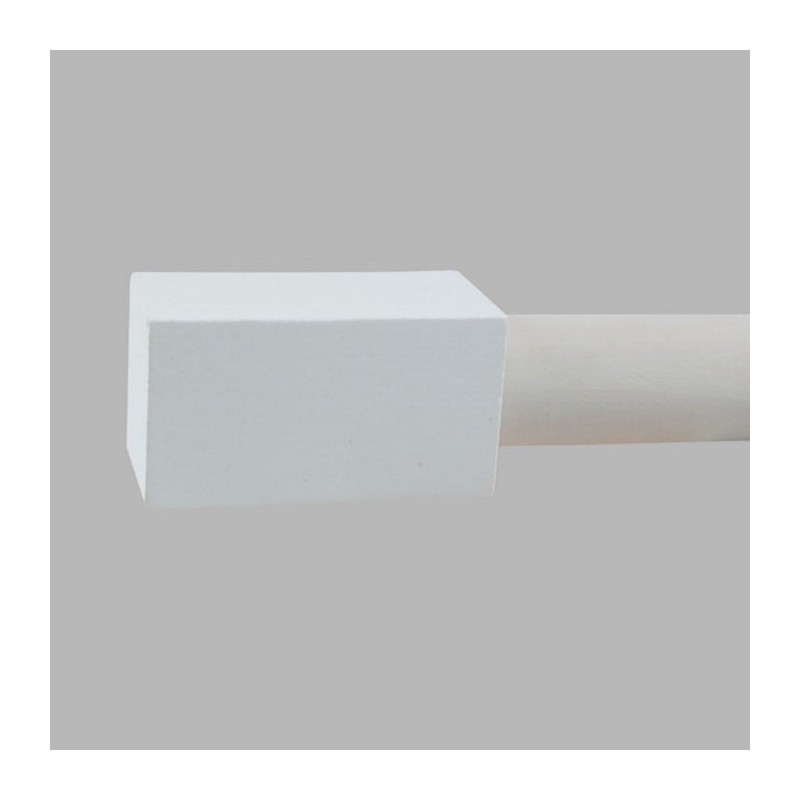 Finial wood Block high-gloss white curtain rod 28 mm 70 mm 2 pcs Finial wood Block high-gloss white curtain rod 28 mm 70 mm 2 pcs