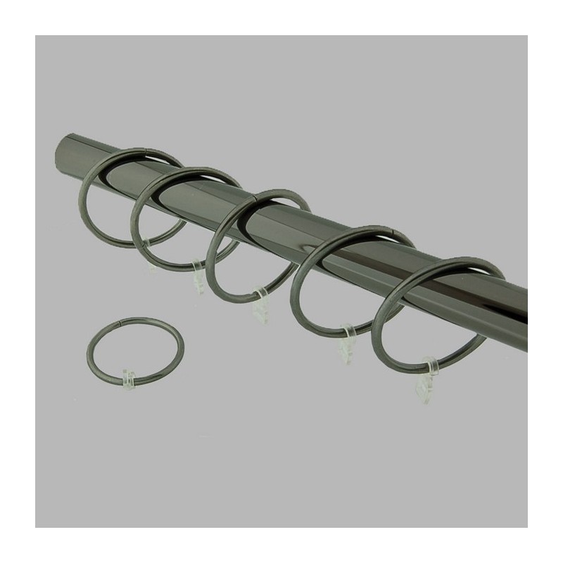 ring curtain rods 28 mm color black nickel 44 x 55 mm 6 pcs