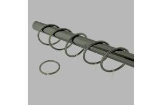 anneaux tringle a rideau 28 mm black nickel 44 x 55 mm 6 pcs