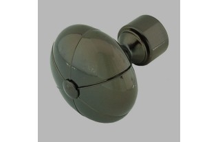 embouts citrouille tringle à rideaux 28 mm nickel noir 2 pcs