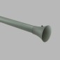finials trumpet curtain rod 28 mm anthracite metal 1 pc
