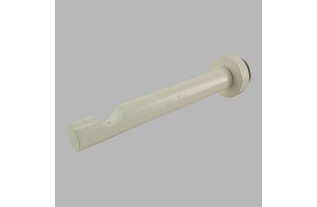 gordijnsteun Old White gelakt hout lengte 18 cm 28 mm