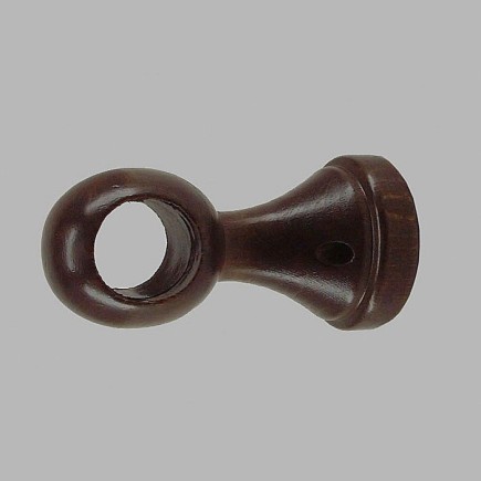 curtain center support walnut wood 10 cm 28 mm