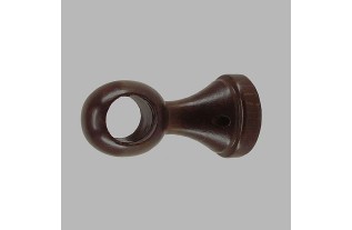 gordijn midden steun notelaar hout 10 cm 28 mm