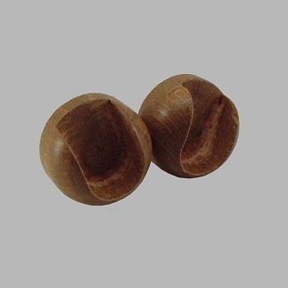 support de rideau l'intérieur bois de chêne clair 28 mm arrondis