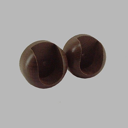 curtain support in the day oak wood 28 mm rounded