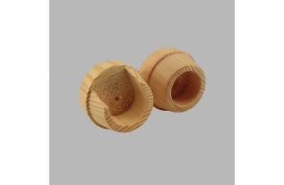 Brackets in the day kiefer naturel wood 28 mm