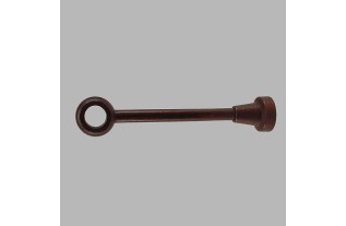 curtain center support walnut length 25 cm 28 mm