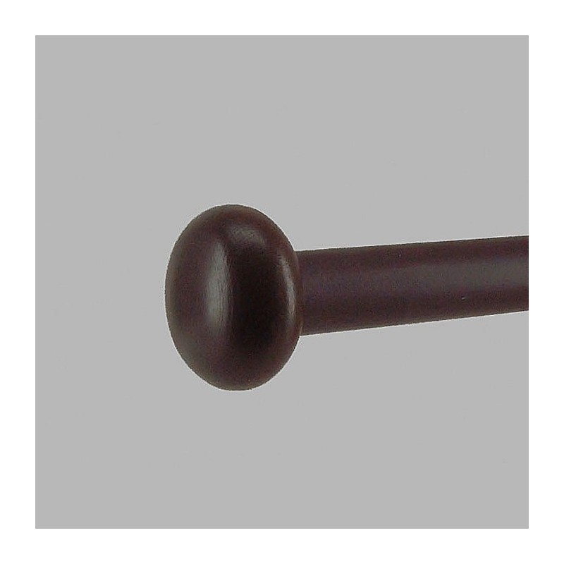 embouts disque bois de noyer tringle à rideau 28 mm