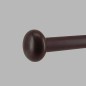 finial disk walnut wood curtain rod 28 mm