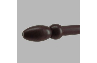 finial disk apart wood curtain rod 28 mm