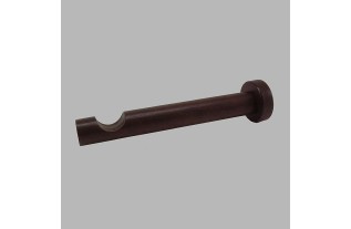 center bracket dark walnut wood 18 cm curtain rod 28 mm
