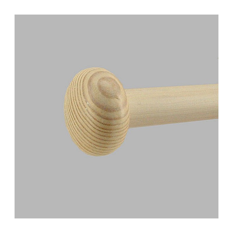 button disk white stained wood 28 mm