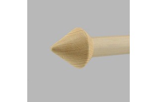 finial mobilia white stained wood 28 mm