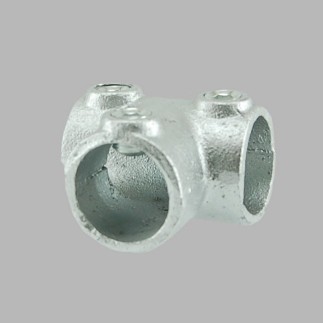 tee connector industrial curtain rod 28 mm 1 pc