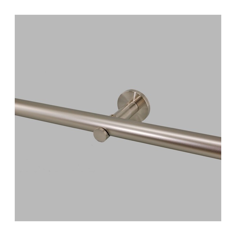 muursteun opleg gordijnroede 28 mm chroom mat 9 cm