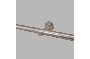 muursteun opleg gordijnroede 28 mm chroom mat 9 cm