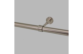 muur of plafondsteun 28 mm chroom mat lengte 7 - 15 cm per stuk