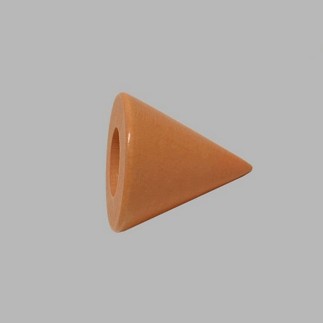 finial point wood curtain rod 28mm length 7 cm