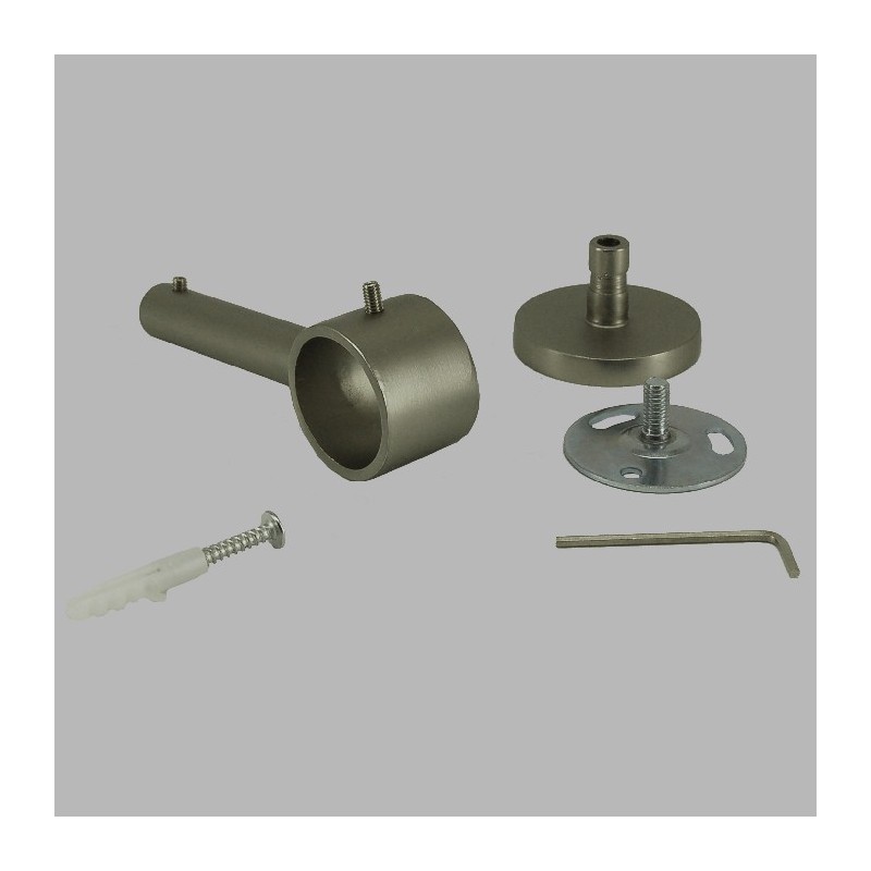 brackets or ceiling mount 28 mm chrome matt length 11 cm per piece brackets or ceiling mount 28 mm chrome matt length 11 cm per piece