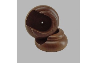 curtain support in the day light oak wood 35 mm rounded flat