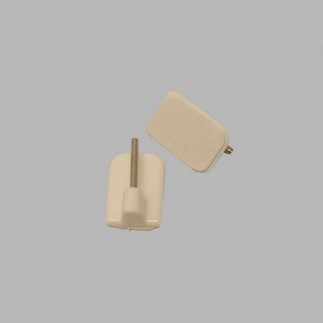 supports flat curtain rod adhesive strip white 2 pcs