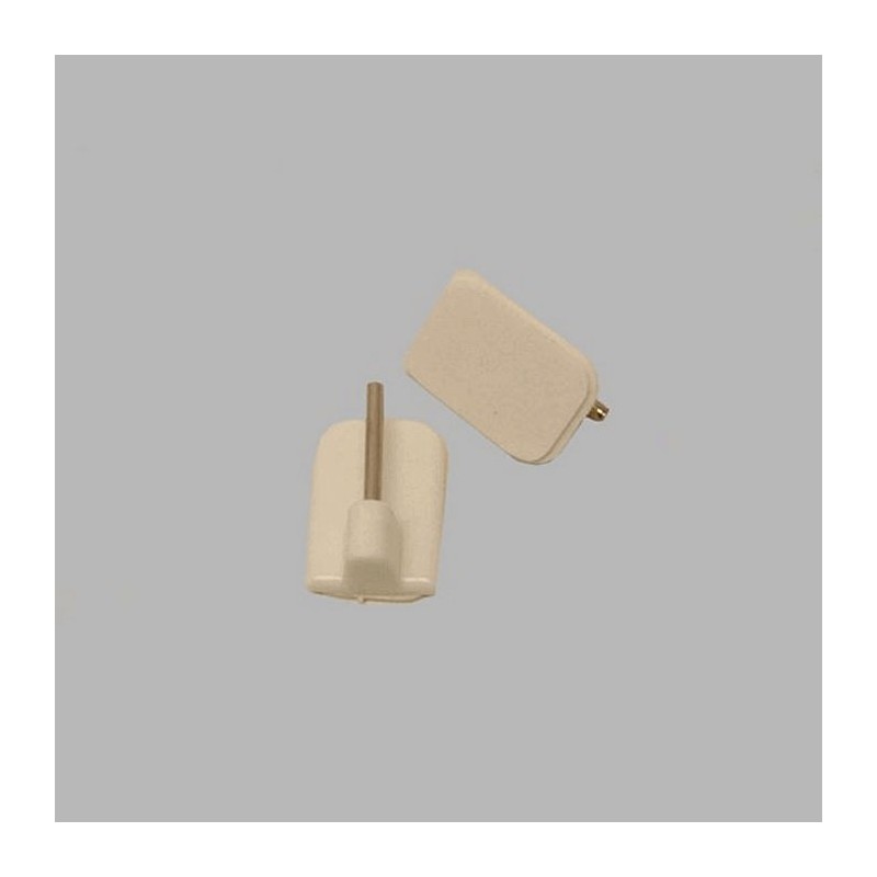supports tringle plate bande adhésive blanc 2 pcs