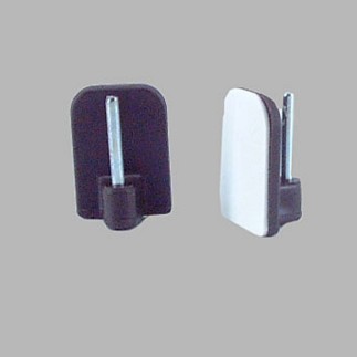 vitrage steun bruin plakstrip 4 stuks.