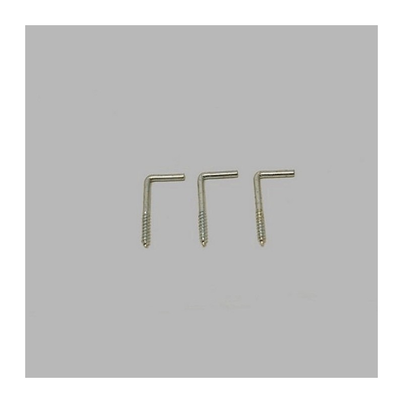 screw hooks for vitrage nickel L 25 mm 20  pieces