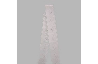 broderie de dentelle blanc largeur 55 mm longueur 6 mètres