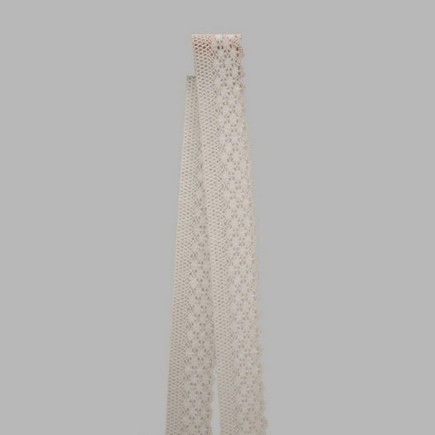 lace band color white width 50 mm